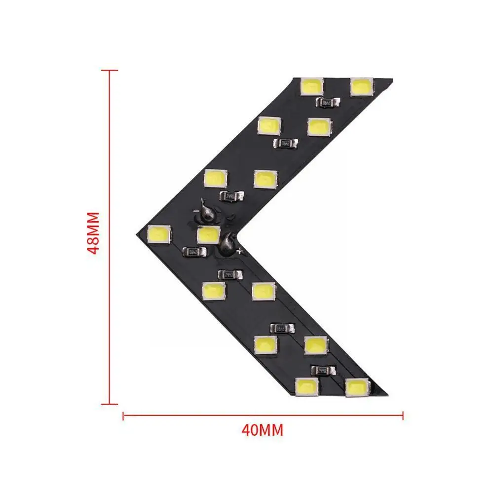 

New 2pcs Car Five Colors Led Turn Signals Panel Styling 12v 14 Accessories Creativity Light Automotive Smd Turning T4p0