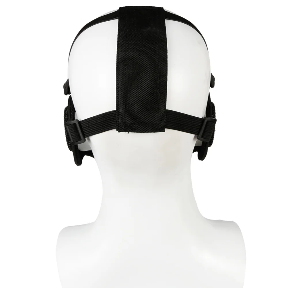 

Airsoft and Paintball CS Foldable Half Face Low-carbon Steel Mesh Style Comfortable Adjustable Protective Mask
