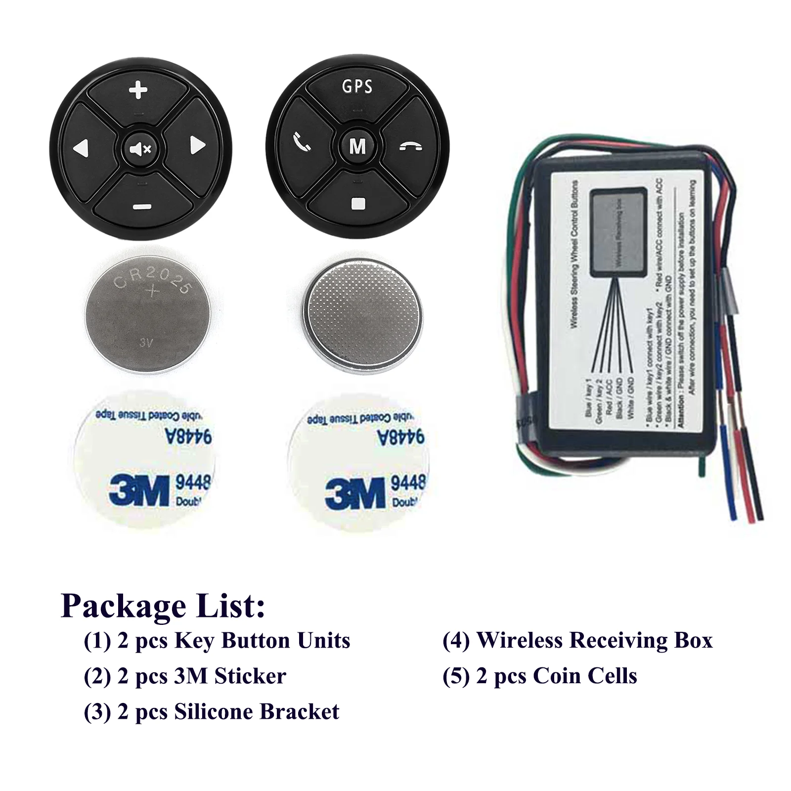 Car Steering Wheel Control Buttons 10 Keys Wireless Remote Universal Controller for Multimedia GPS Navigator DVD Player | Автомобили и