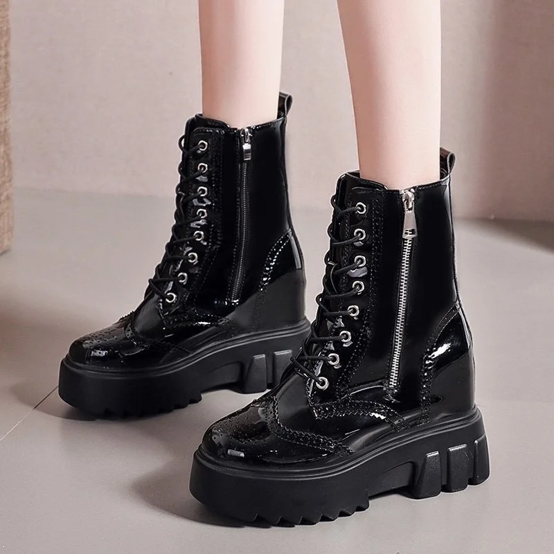 

tube women's middle White fashion boots new fashion in autumn and winter