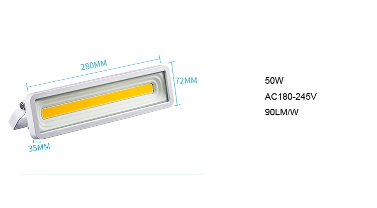 Foco led 100 Вт 50 Вт 150 Вт 200 Вт уличный светодиодный светильник