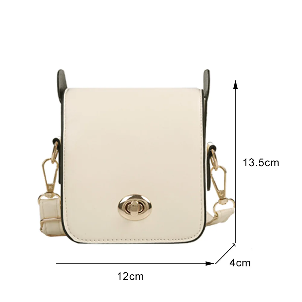 

Vintage Women Pure Color Shoulder Crossbody Bags Female Travel Fashion Messenger Bag Casual Ladies PU Leather Small Purse