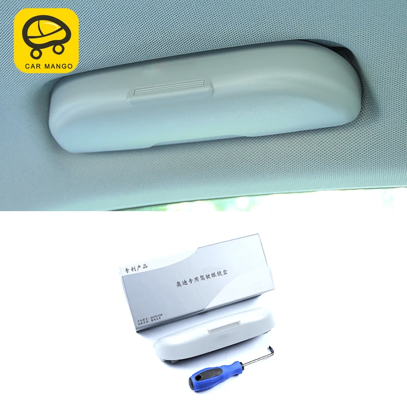 

CarManGo For Audi A6 C8 2019-2022 Auto Car Eyeglasses Clip Clamp ABS Car Glasses Cases Car Sunglasses Holder Interior Accessory