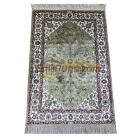 turkish four season design handmade silk floral persian rug hand knotted