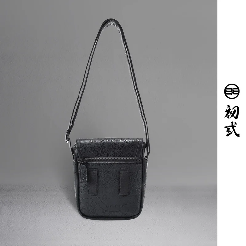 Модная сумка через плечо в китайском стиле с золотой головой льва ретро вышивкой