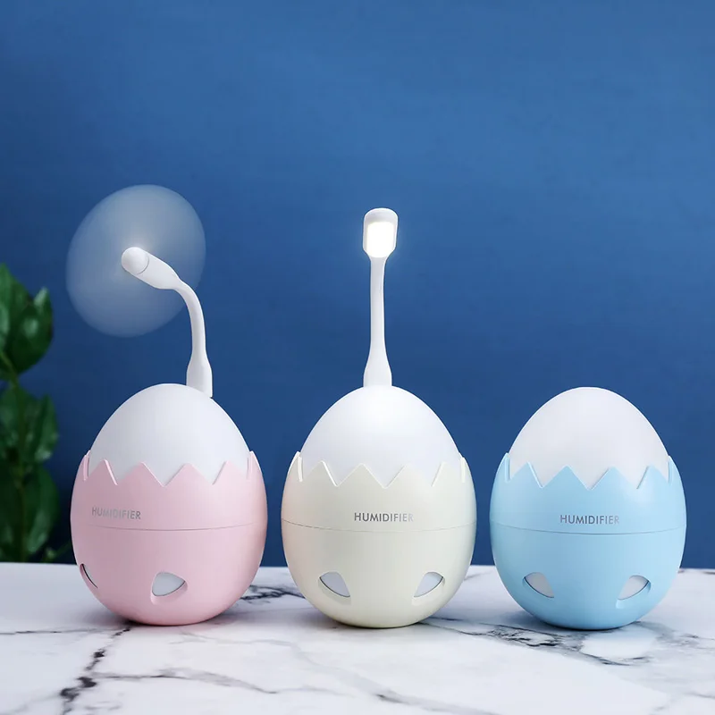 3 in 1 Aroma Essential Oil Diffuser Eggshell Humidifier Air Purifier LED Night Light USB Fan Car air freshener for Office Home | Автомобили