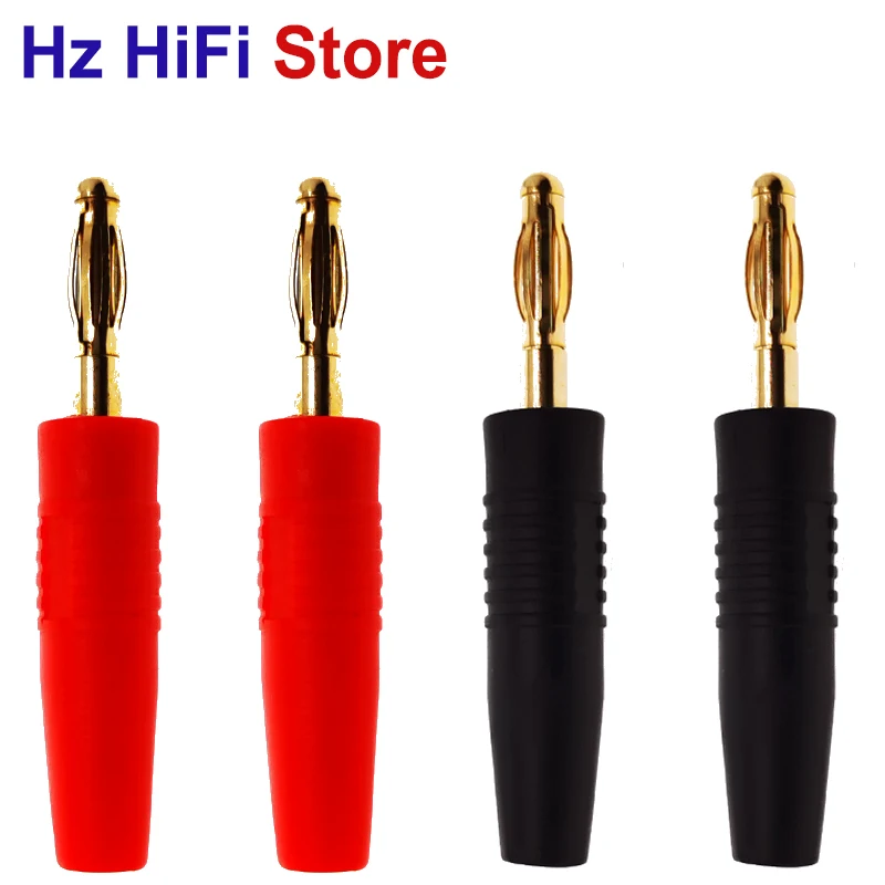 4 шт. позолоченные штекеры мм для музыкальных колонок | Электроника