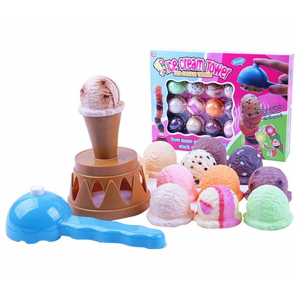 

Children Simulate Food Kitchen Toy Ice Cream Stack Up Play Kids Pretend Play Toys Educational Toys Girl Toys For Baby Gifts