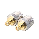 2 шт. антенный адаптер S021A SMA-F для UHF-F SO239 для Baofeng UV-5R PX-777 PX-888 высокое качество иди и болтай Walkie Talkie иди и адаптер Аксессуары