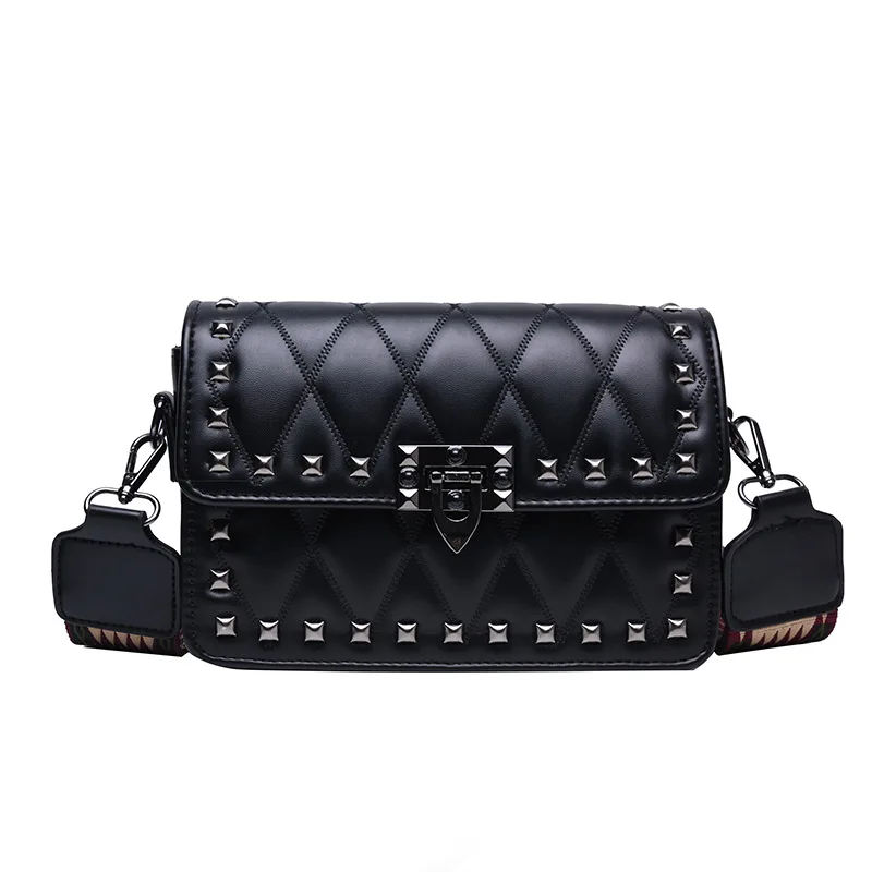 Сумки для женщин новинка 2019 модная прозрачная сумка через плечо с заклепками на