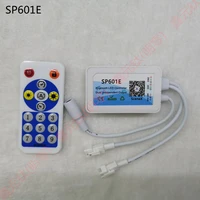 sp601e bluetooth led rgb controller app 5 24v rf 16key iridescence control dimming colour modulation two channel output