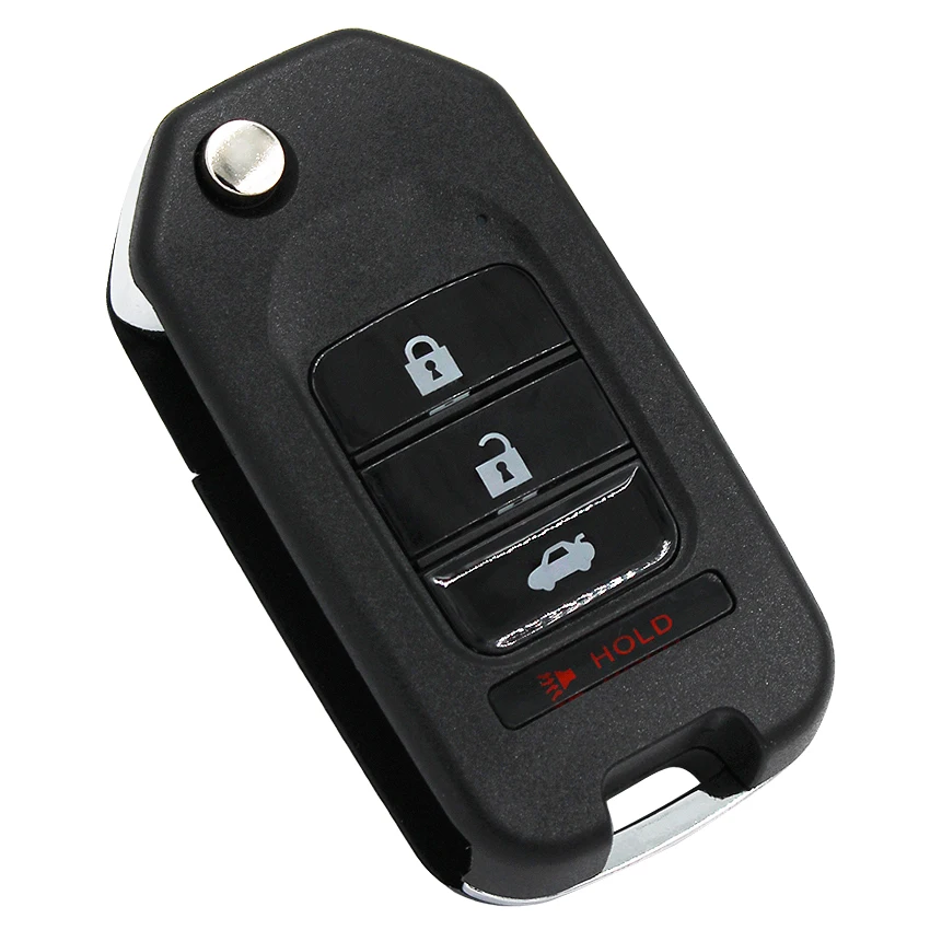 3+1/4 Button Upgraded Folding Flip Remote Car Key Fob 313.8MHZ with T5 Chip FCC ID: OUCG8D344HA for Honda CR-V 2002 2003 2004 | Автомобили