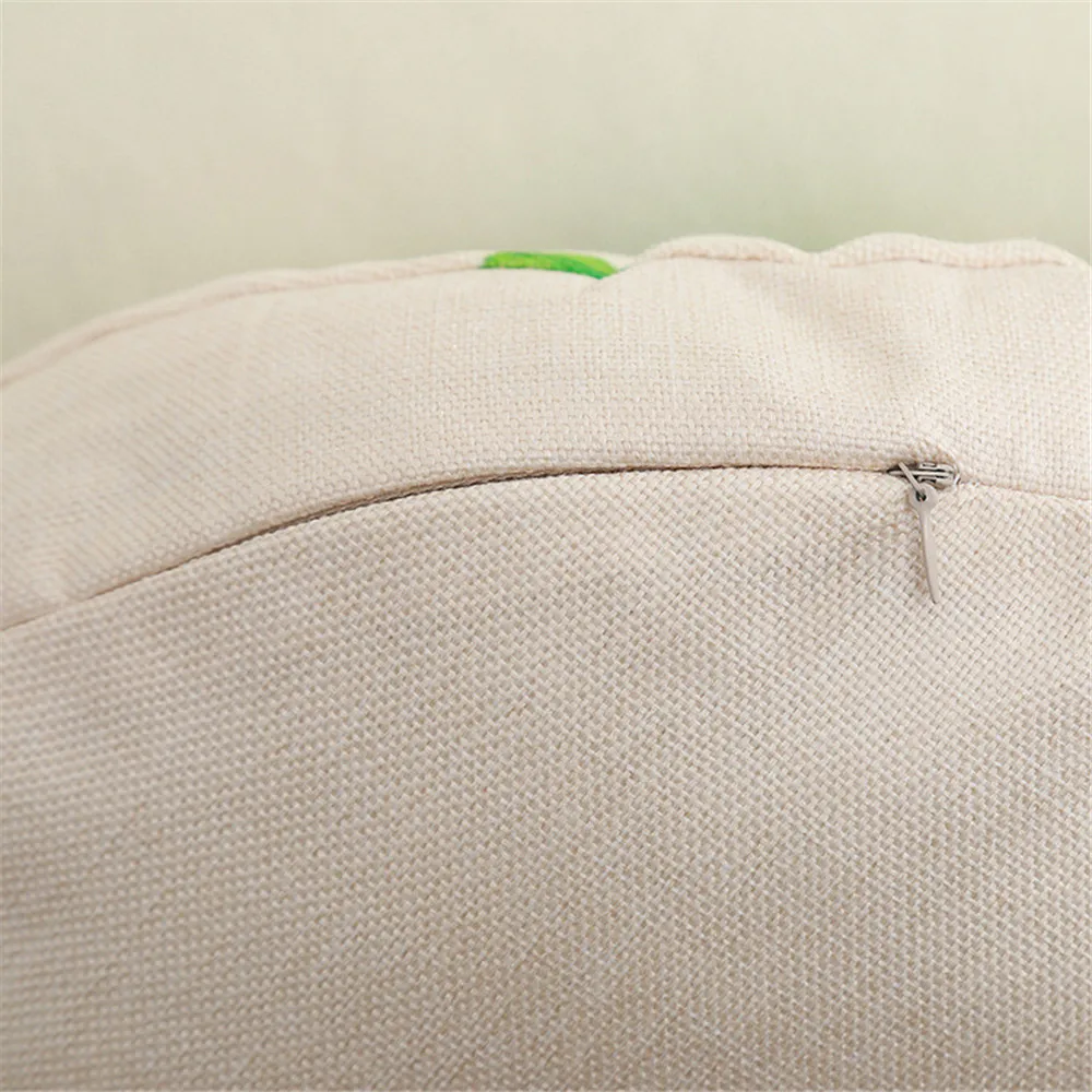

Tropical Plants Pillow Case Polyester Decorative Pillowcases Green Leaves Throw Pillow Cover Round 45*45cm Poszewki Na Poduszki