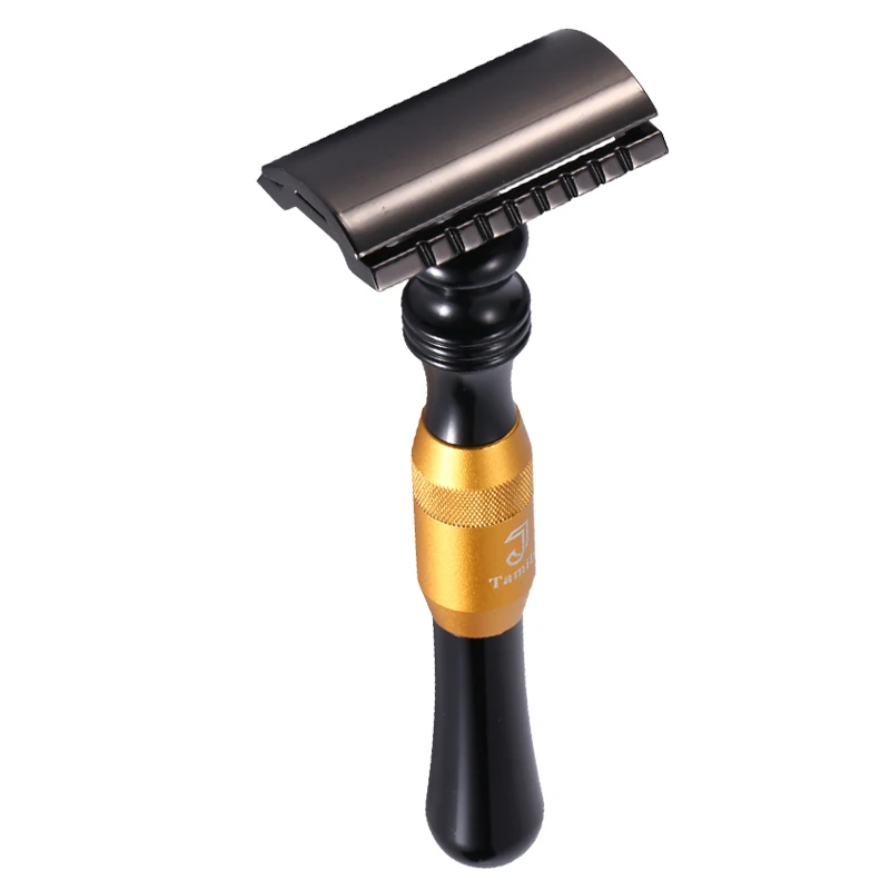 Бритвы с двойными краями Классическая Металлическая бритва мужское бритье