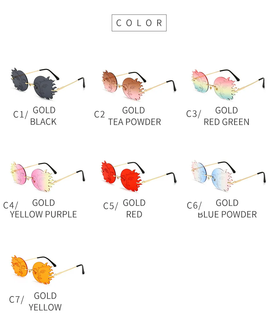 

Vintage Rimless Sunglasses Women 2020 Retro Steampunk Sunglasses Men irregular Sunglasses Brand Designer Eyewear Oversized UV400