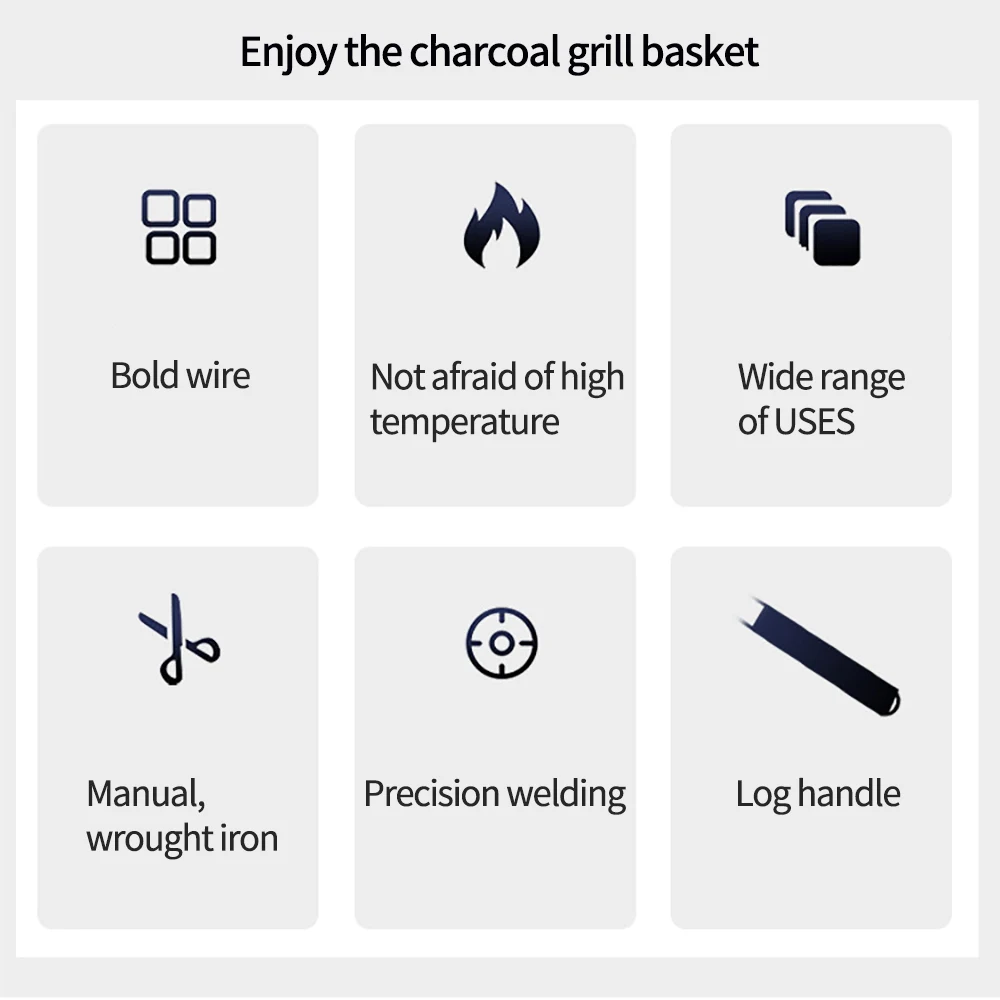 2 шт. корзина для барбекю в форме железного шампура практичная клетка сетчатый
