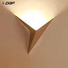 Треугольная форма фоновые украшения лампы Новый современный светодиодный настенный светильник для гостиной спальни прикроватный проход коридор освещение для помещений