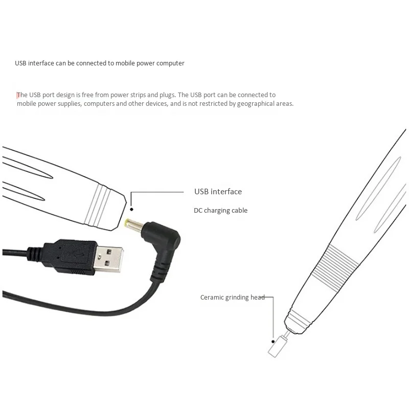 

Electric Nail Drill Pen Manicure Machine Portable Nail File Drill Grinder Manicure Pedicure Nail Art Tools