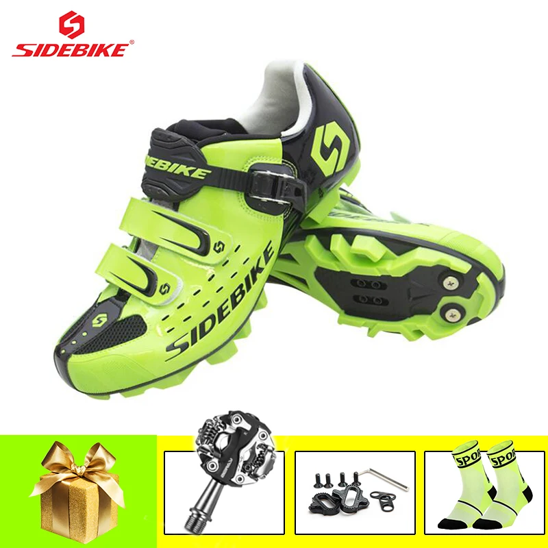 Мужские кроссовки для горных велосипедов SIDEBIKE самозакрывающиеся дышащие