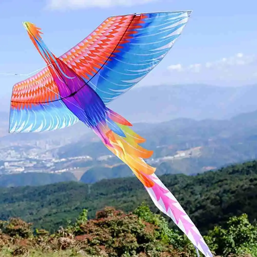 

Уличная Веселая искусственная радуга, летающая птица Феникс, детская ручка, веселая и с искусственной птицей N N2F9