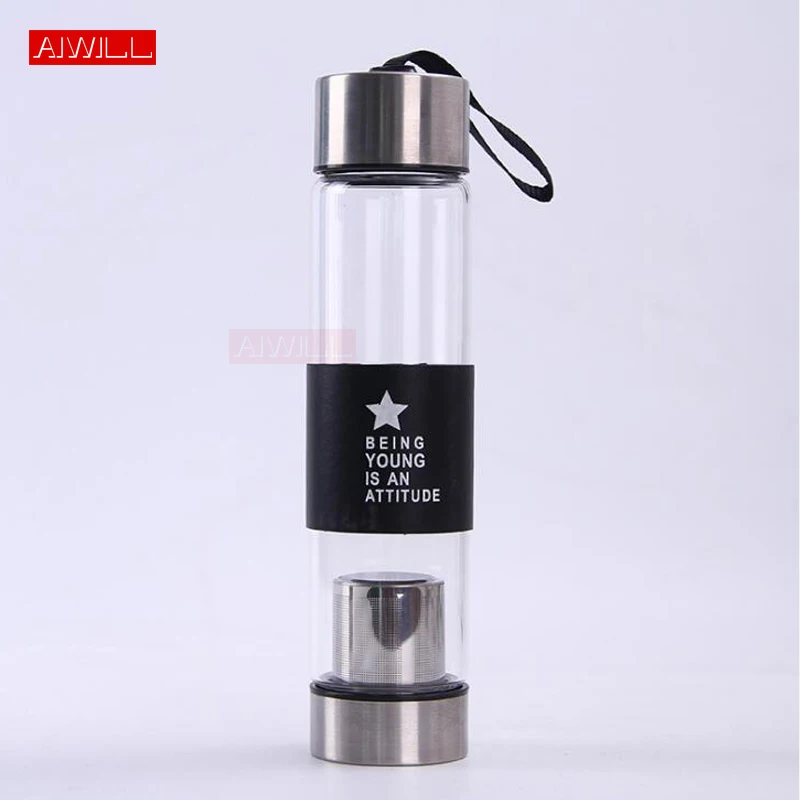 Отличное качество новый прозрачный стеклянный спортивный флакон для воды с