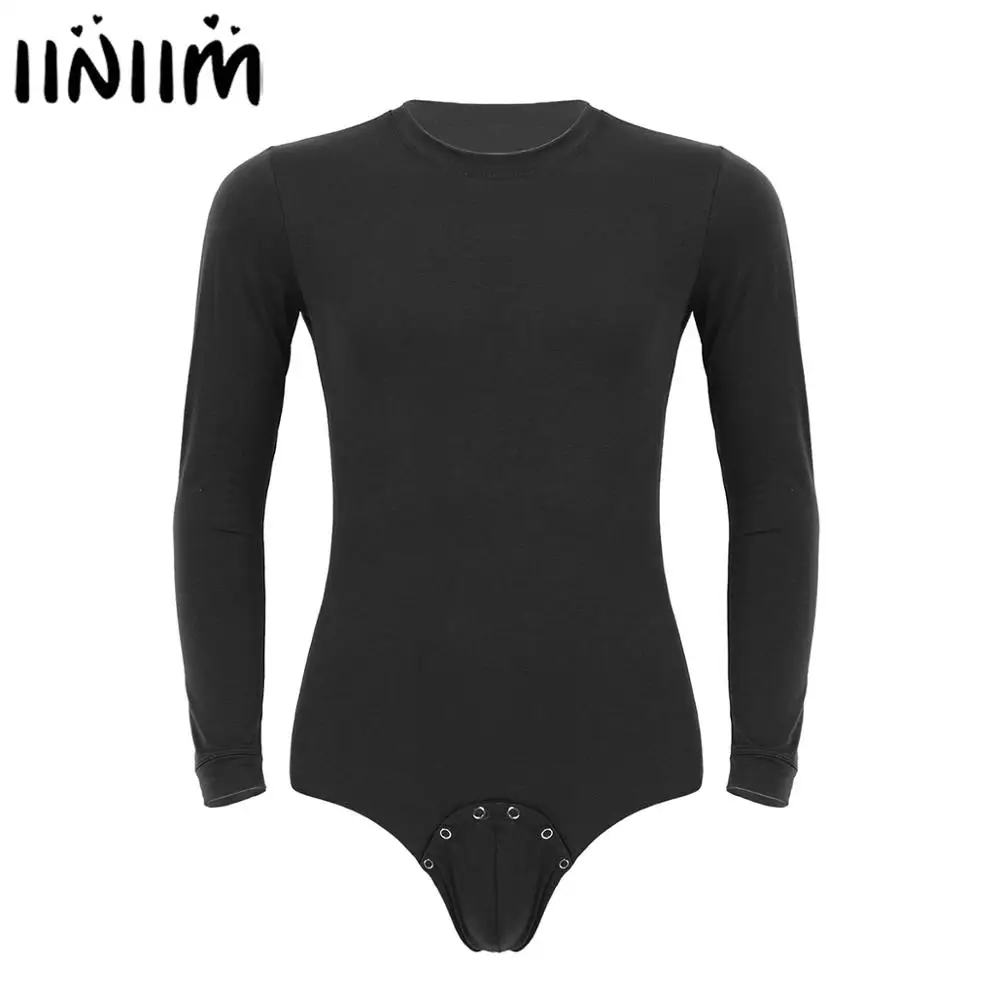 

Men Adults Lingerie Sexy Bodycon Pressed Crotch Jockstraps Bulge Pouch T-shirt Bodysuit Romper Skinny Dance Leotard Costumes
