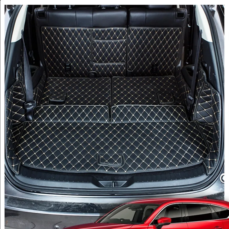 

Top quality! Special car trunk mats for Mazda CX-9 2022-2016 7 6 seats durable boot carpets cargo liner luggage mat for CX9 2021