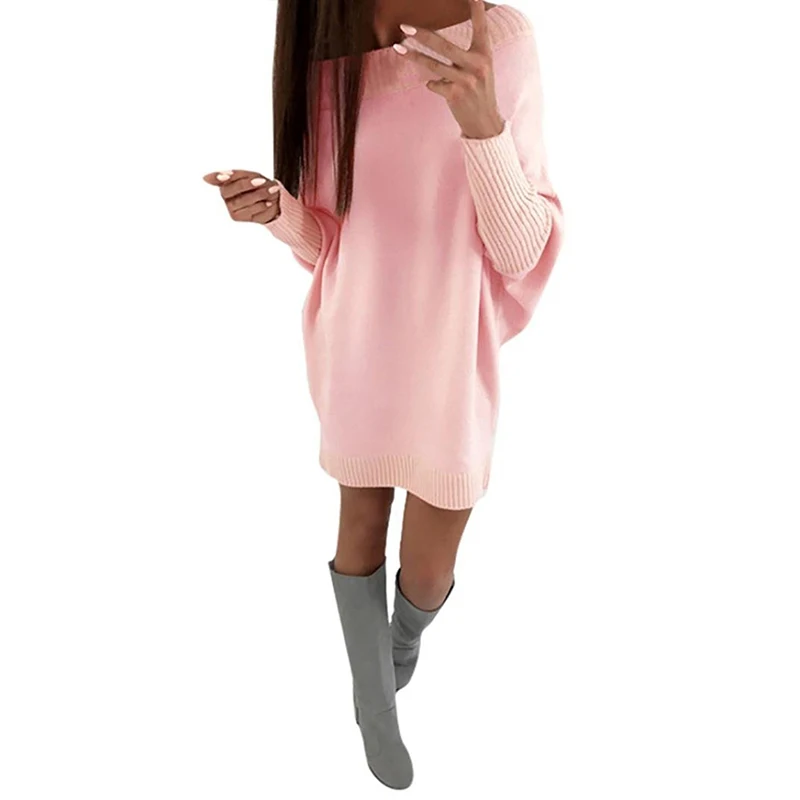 Модные однотонные свитера с открытыми плечами больших размеров d женские