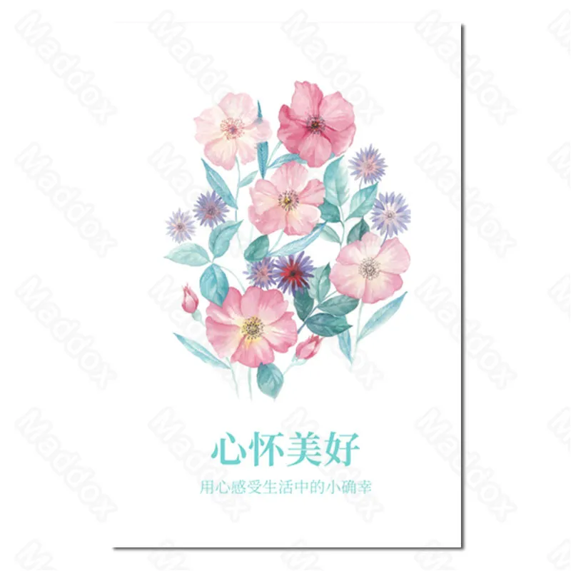 

Wall Pictures for Living Room Modern Small Fresh Home Decoration Painting Green Plants Flowers Cactus Hanging Paintings