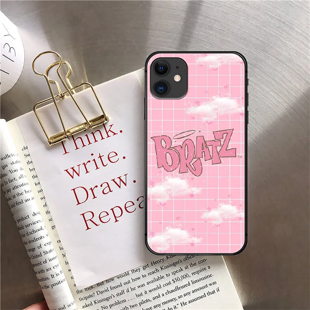 

Doll Bratz Lovely Phone Case Cover For Iphone 5 6 7 8 11 12 5S 6S X Xr XS Se Plus Pro Max Mini 2020 Black Funda Luxury Silicone