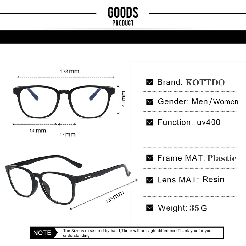 

Classic Round Women Glasses Frame Vintage Fashion Computer Men Transparent Clear Lens Optics Eyeglasses