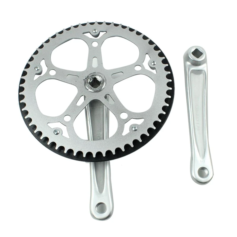 Folding Bike Crankset 52T Square Hole 170mm CNC Bicycle Crank Set Sprocket |