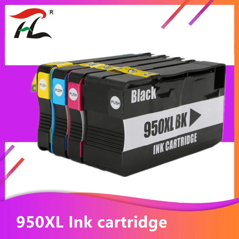 4 шт. чернильный картридж для HP Officejet Pro 8100 8600 8610 8615 8620 8625 8630 251dw 276dw с чернилами 950XL
