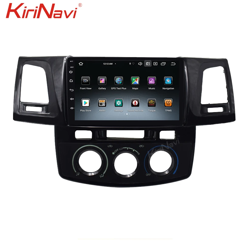 Автомобильное радио KiriNavi 9 дюймов сенсорный экран 1 Din Android 10 0 для Toyota Hilux Fortuner