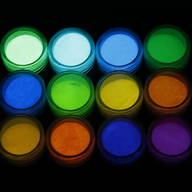 

12 Pcs/set Epoxy Resin Glittering Powder Glow Shiny Sequins Filling Materials Filler Nail Manicure Makeup Decoration Jewelry