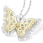 Ожерелье с подвеской в виде бабочки и внучки, с крыльями летающих, Юбилейный сувенир