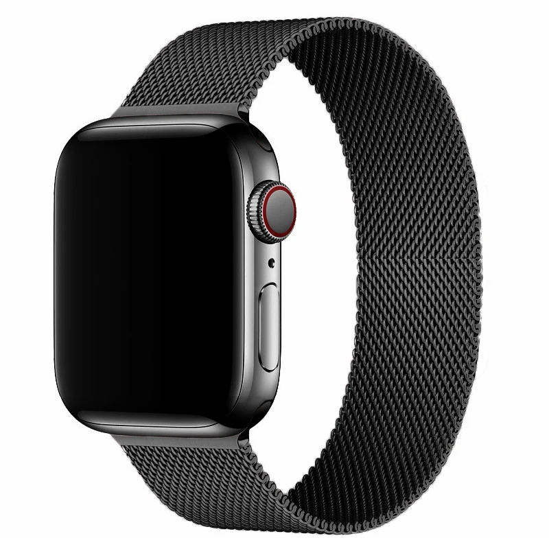 Ремешок для Apple watch band 44 мм 40 38 42 металлический браслет из нержавеющей стали с