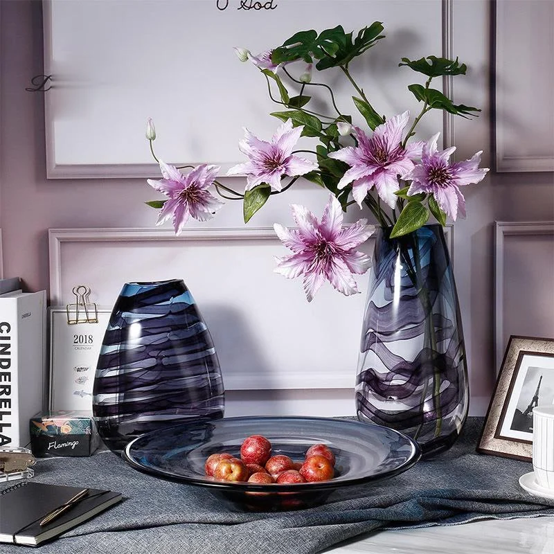 

Modern Simple Creativity Glass Vase Nordic Colour Manual Hydroponics Vase Accessories Transparent Jarrones Home Decor EK50HP