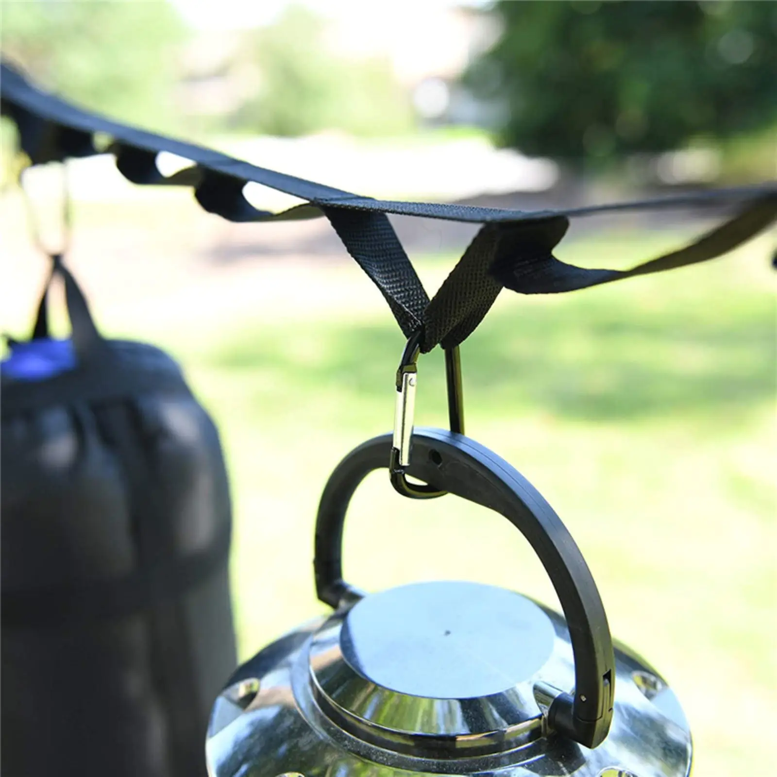 

Camping Tent Rope Outdoor Portable Suspension Adjustable 19-Ring Camping Lanyard Multifunctional Travel And Hiking Clothes Rope