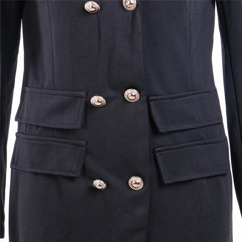 Осенне-зимний костюм куртка Женская Новая повседневная двубортная с карманом