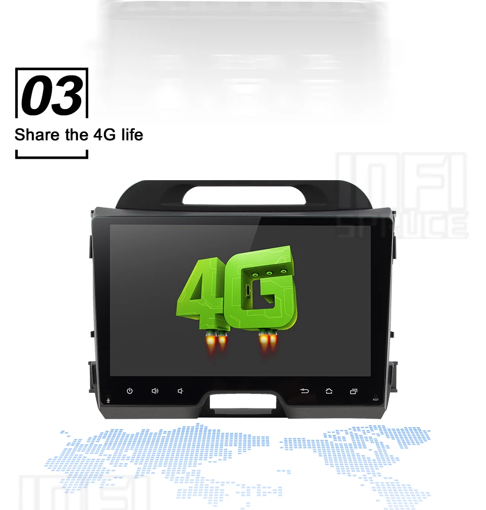 Android 9,0 автомобильный dvd для KIA sportage 2007-2010 2011 2012 2013 с автомобильным Радио стерео Мультимедийный плеер 2 din навигации