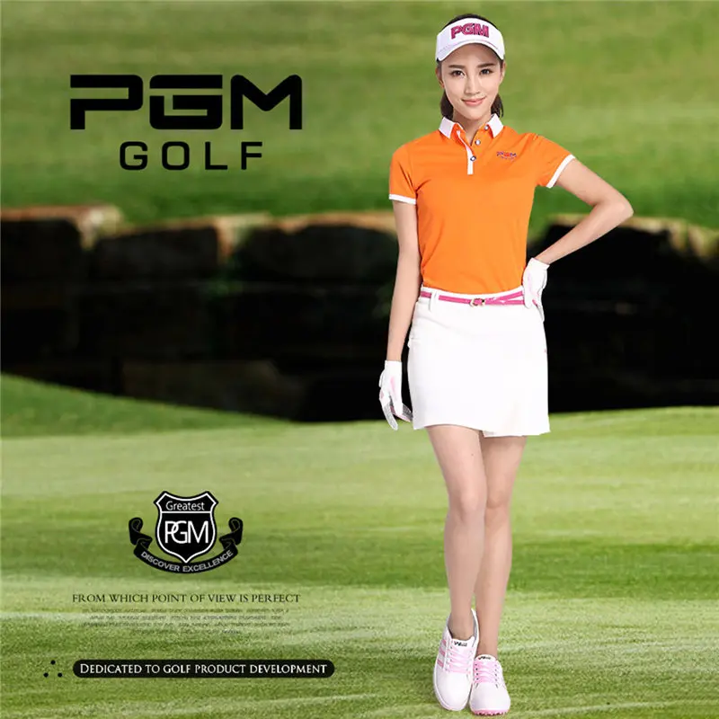 Брендовое однотонное женское Короткое платье PGM юбки для гольфа Женская