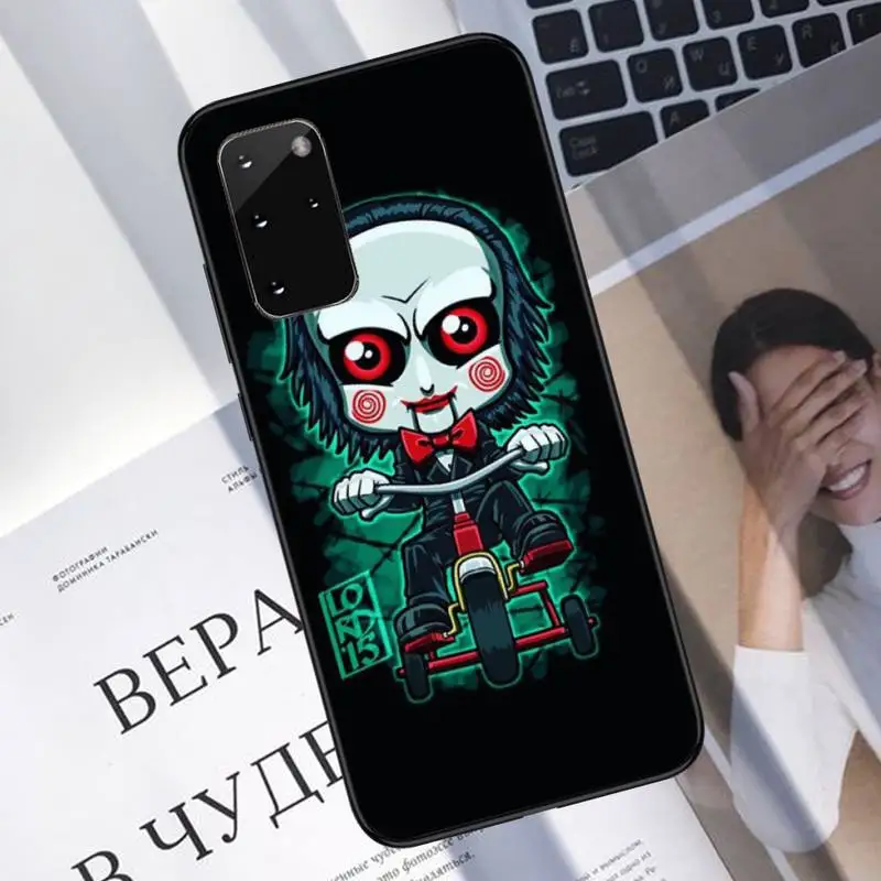 

Saw Jigsaw Killer horror Phone Case For Samsung A40 A31 A50 A51 A71 A20E A20S S8 S9 S10 S20 Plus note 20 ultra