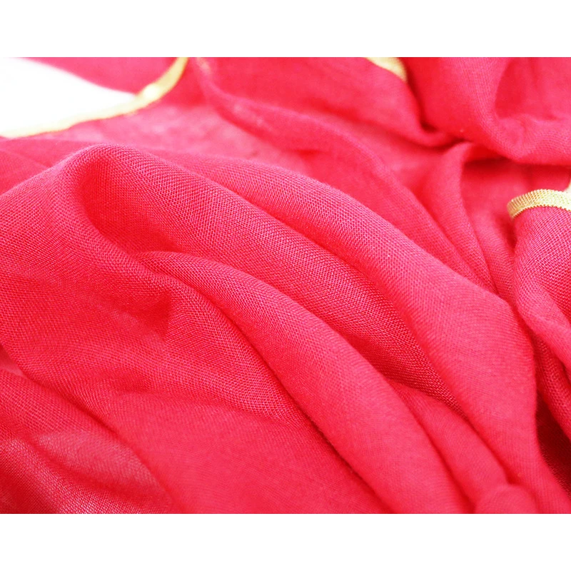 Роскошный брендовый однотонный шарф из Пномпеня женский высококачественный