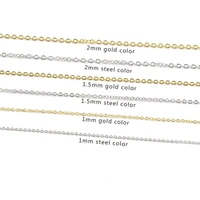 1 1 52%ef%bd%8d%ef%bd%8d gold color stainless steel cable chains necklace wedding fashion hot