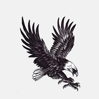 creativity hand painted eagle car sticker automobiles motorcycles exterior accessories pvc decals for bmw audi ford17cm13 7cm
