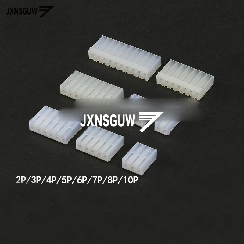 

50PCS CH3.96 plug rubber shell spacing 3.96 Plugin 2P/3P/4P/5P/6P/7P/8P/10P