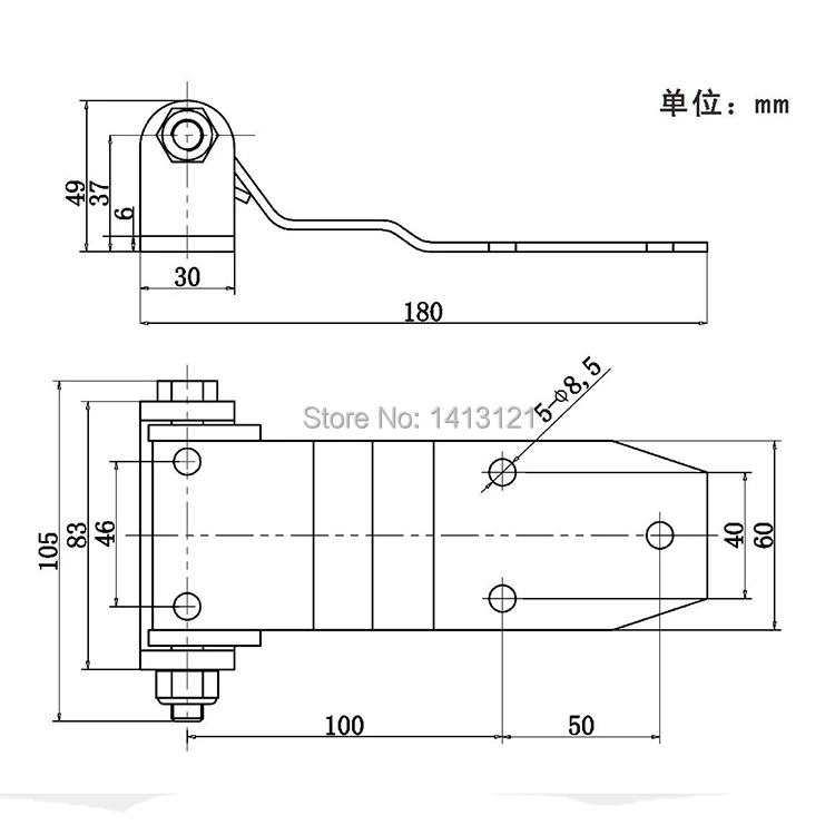 

Stainless steel hinge container door hinge refrigerated cold store compartment fitting truck van express car hinge