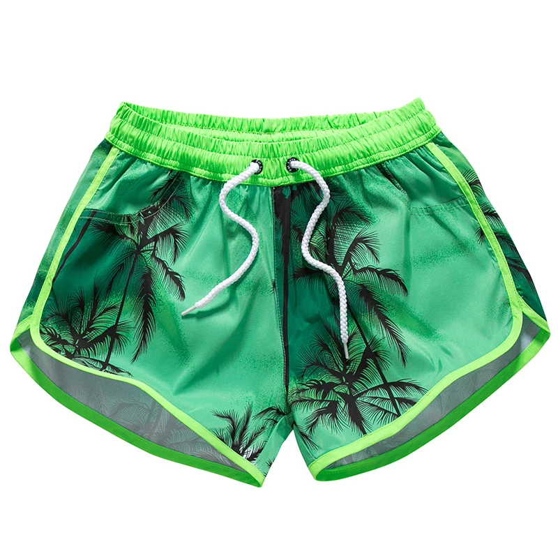 Женские пляжные шорты женские купальники с принтом кокосового дерева
