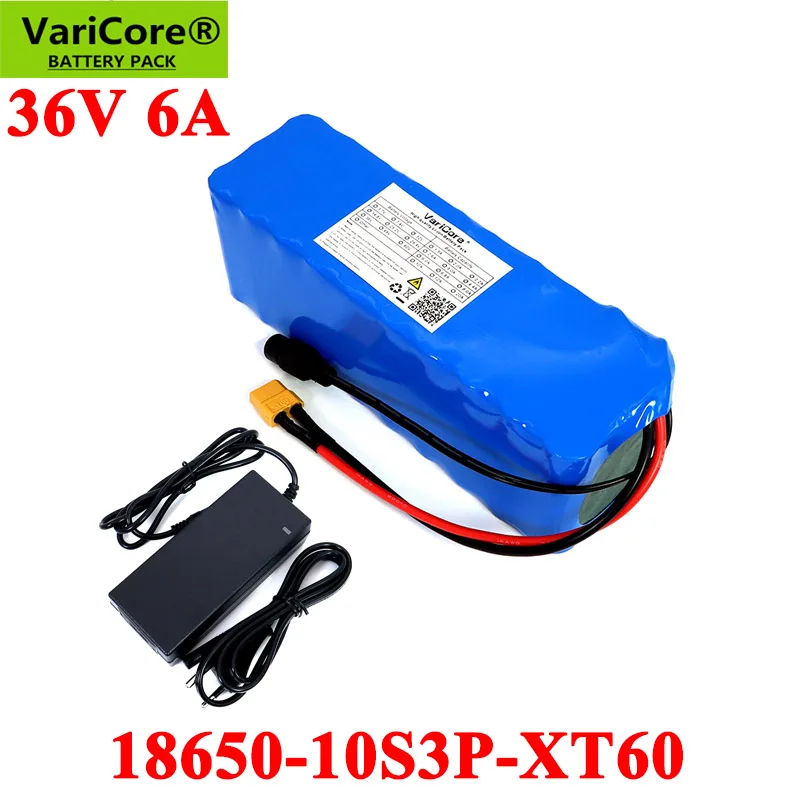 VariCore е байка 36В 6Ah электрический велосипед батареи Встроенный 20A BMS 18650 10S3P литий